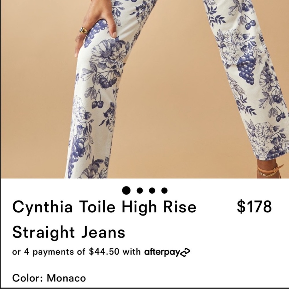 REFORMATION High Rise
Straight Jeans - Picture 2 of 6